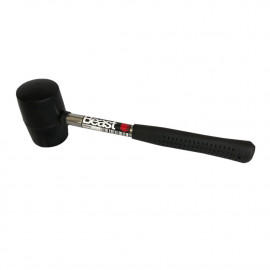 Rubber mallet D. 50 mm 480G steel-plastic handle - 136600 - Beast