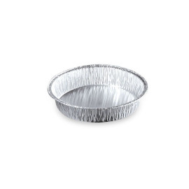 140 Aluminium Tourtières 18 ml D. 50 x H. 15 mm Practical, Resistant and Disposable for Cooking and Freezing - D-Work