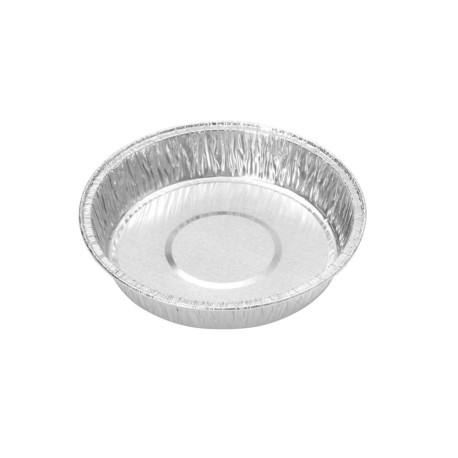 140 Aluminium Tourtières 18 ml D. 50 x H. 15 mm Practical, Resistant and Disposable for Cooking and Freezing - D-Work