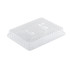 50 Lids for 5 Compartment Meal Trays 297 x 231 x 50 mm in OPS - D-Work