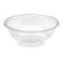 50 PET Crystal Lids for 1000, 750, 480ml D. 150mm Round Salad Tins - D-Work