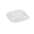 50 PET Crystal Lids for 1000, 750, 480ml D. 150mm Round Salad Tins - D-Work