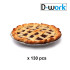 140 Aluminium Tourtières 18 ml D. 50 x H. 15 mm Practical, Resistant and Disposable for Cooking and Freezing - D-Work