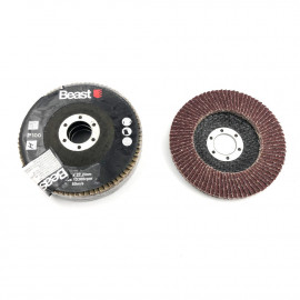 3 flap discs flat D. 115 x Al. 22,23 mm Gr 40 corundum for Wood, metal - 738434 - Beast